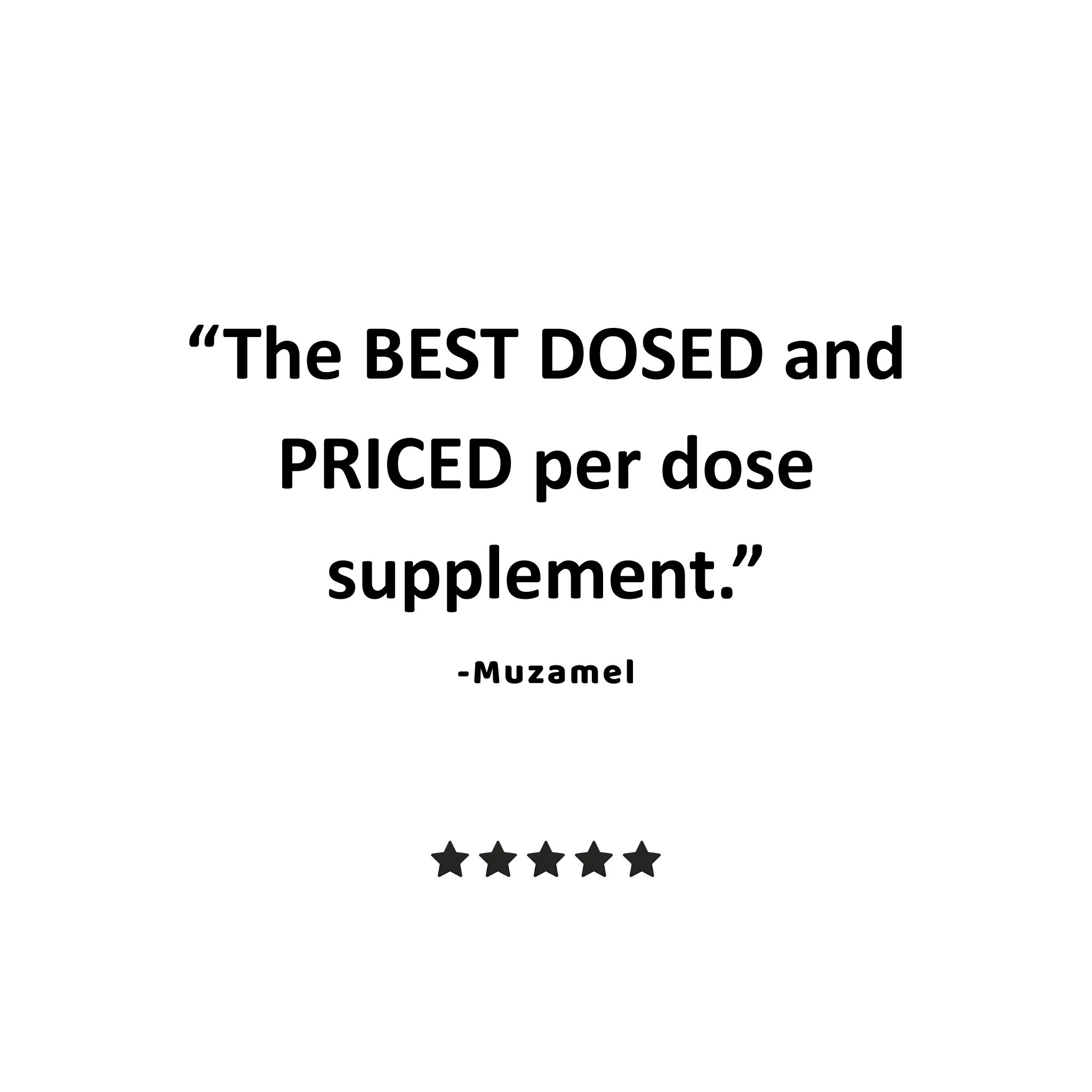 POWDER+ — best dosed, best priced per dose